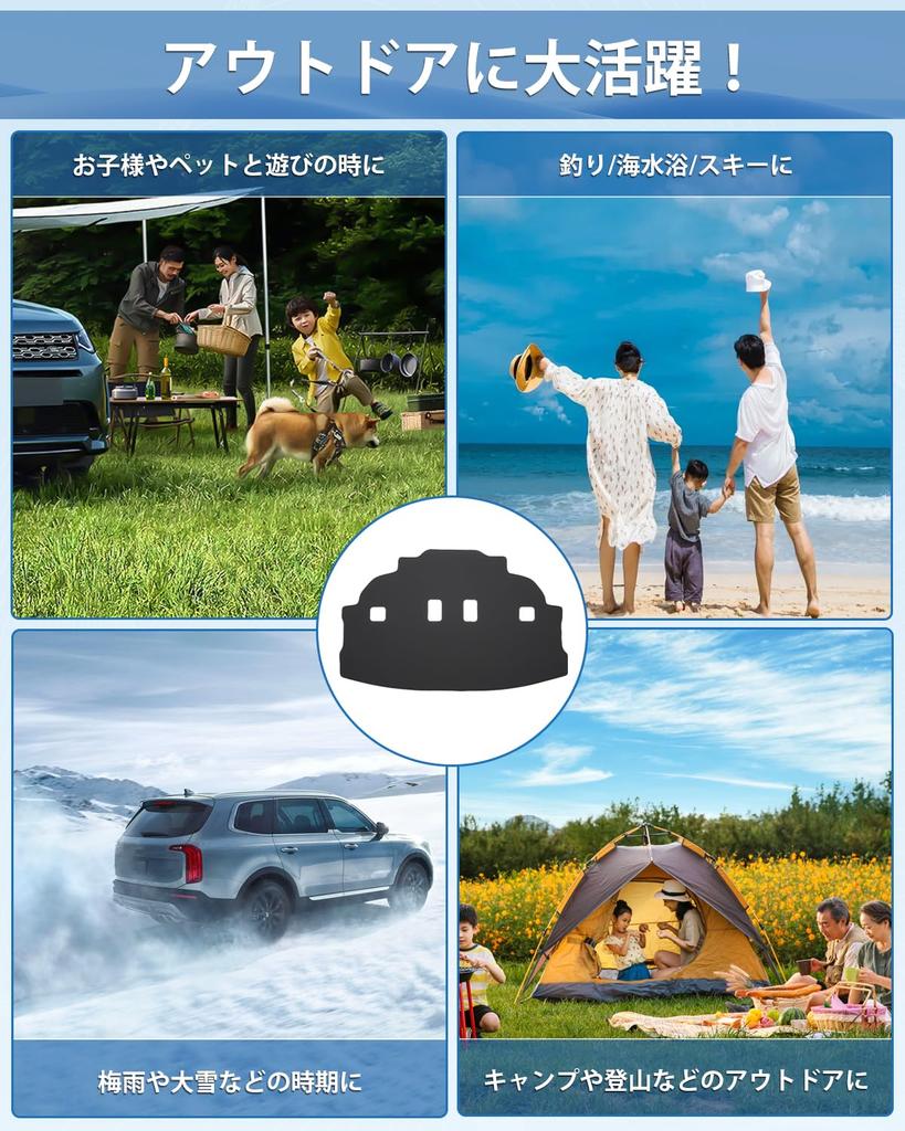 Mixsuper 2D Trunk Luggage Mat for Toyota Sienta 170 Series Compatible with and Vehicles 2015 Waterproof PVC Cargo Mat with Abrasion Stain and