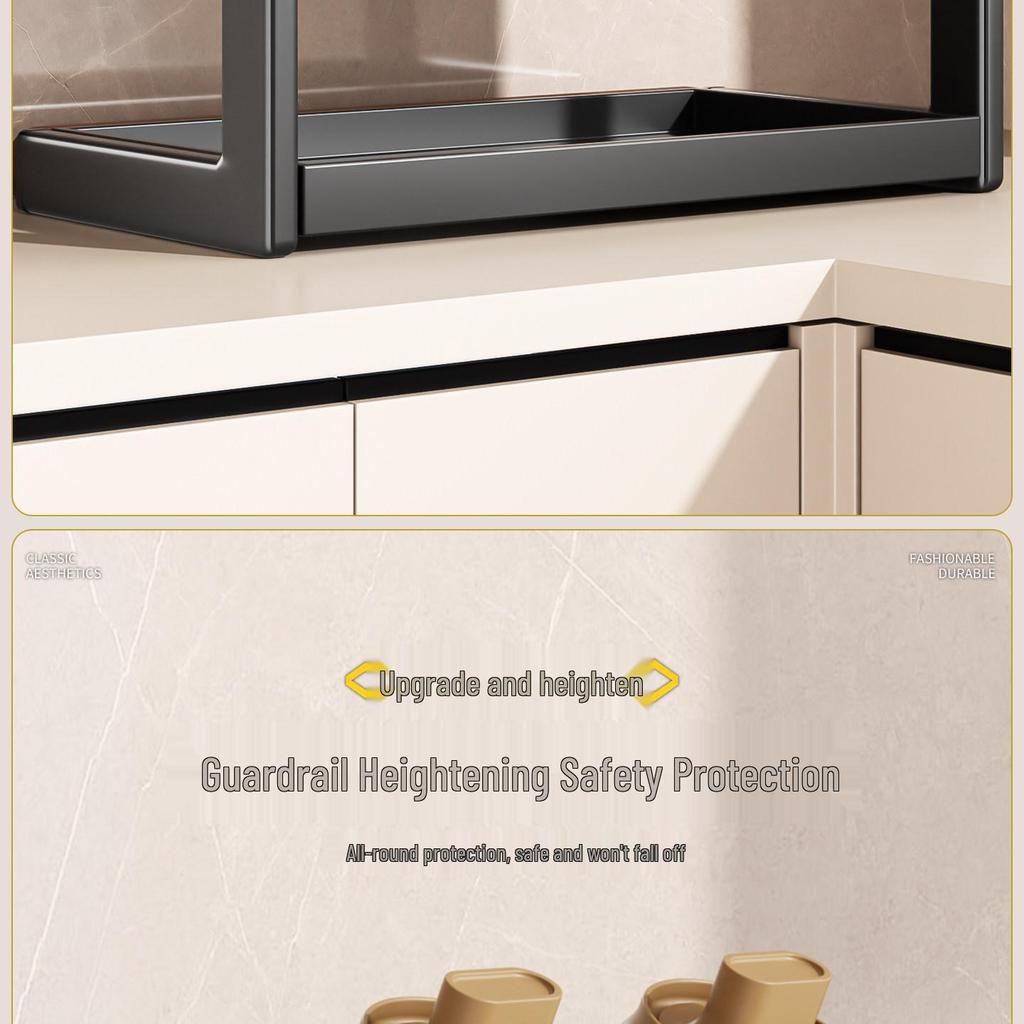 Used Multi-layer Kitchen Countertop Seasoning Rack for Bottles, Jars, Oil, Salt, Soy Sauce, and Vinegar.