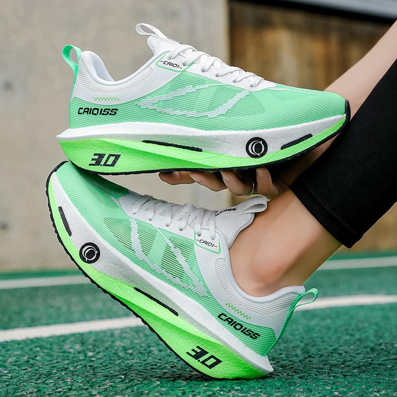 Men'S Running Shoes Full Palm Carbon Plate Lightweight Wear-Resistant Professional Training Sneakers High Quality Cushioning