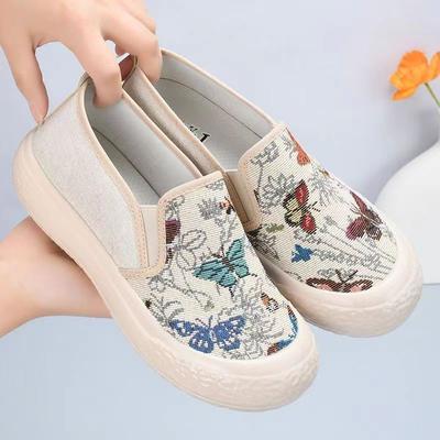 Spring and Summer New Fisherman Shoes Canvas Women's Shoes Fashion Versatile Casual Platform Lazy Single Shoes Women