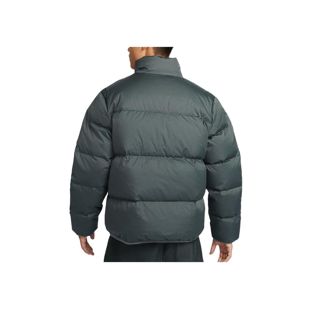 Nike Club Therma-FIT Warm Lockerer Schnitt Stehkragen Pufferjacke Herren Jacken Eisengrau Weiß FZ5029068
