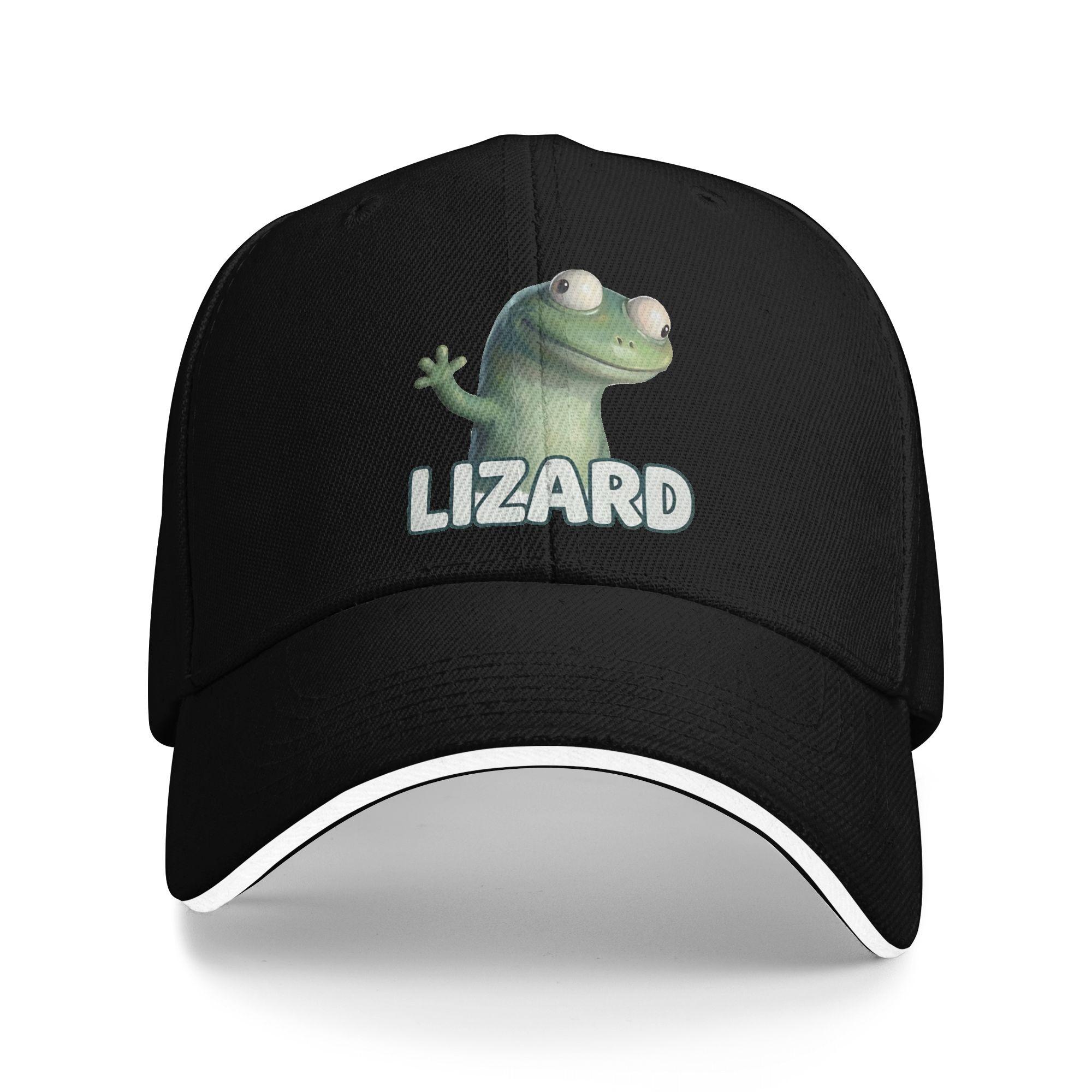

Cute Tom Lizard Retro Baseball Caps Hip Hop Sandwich Caps Unisex Style Adjustable Sun Cap Outdoor One Size