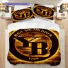 BSC YB Muster Bettwäsche Steppdecke Set Bettbezug Kissenbezug Heimdekoration Geburtstagsgeschenk (1 Bettbezug + 2 Kissenbezüge, ohne Füllung)
