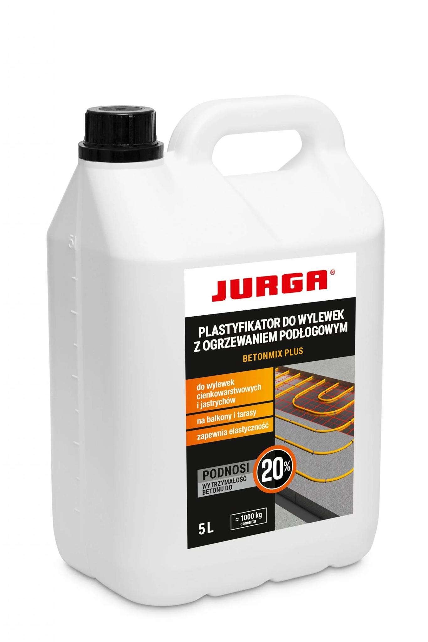 Jurga Betonmix Plus 5L Plastificeerder Voor Vloeren Met Vloerverwarming