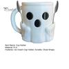 Creative Birthday Surprise Gift Halloween Ghost Ice Cream Pint Holder, Dual Spoon Slot And Theme Drinkware Handle Design Durable PLA Leak-Proof