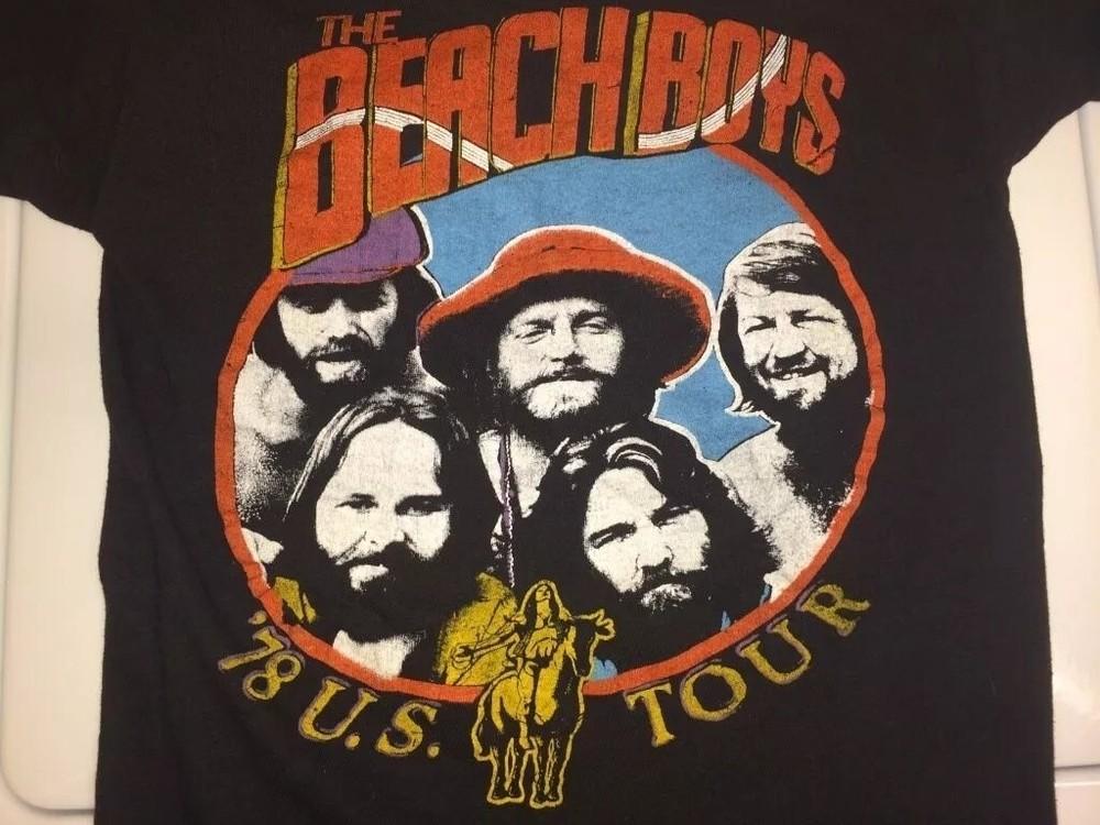 Beach Boys - 1978 Tourshirt Schwarz Kurzarm Unisex Herren Damen T-Shirt Unisex T-Shirt