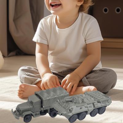 2 Stück 4D Fahrzeugmodell Bausätze Puzzle Spiele Sammlung Simulation DIY Zusammenbauen für Jungen