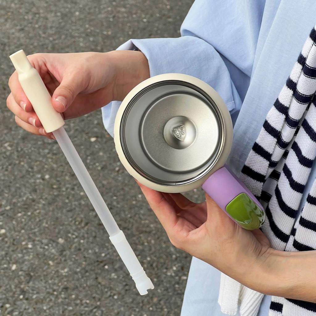 Highdesign Stainless Steel Insulated Tumbler With Straw For Students And Outdoor Use