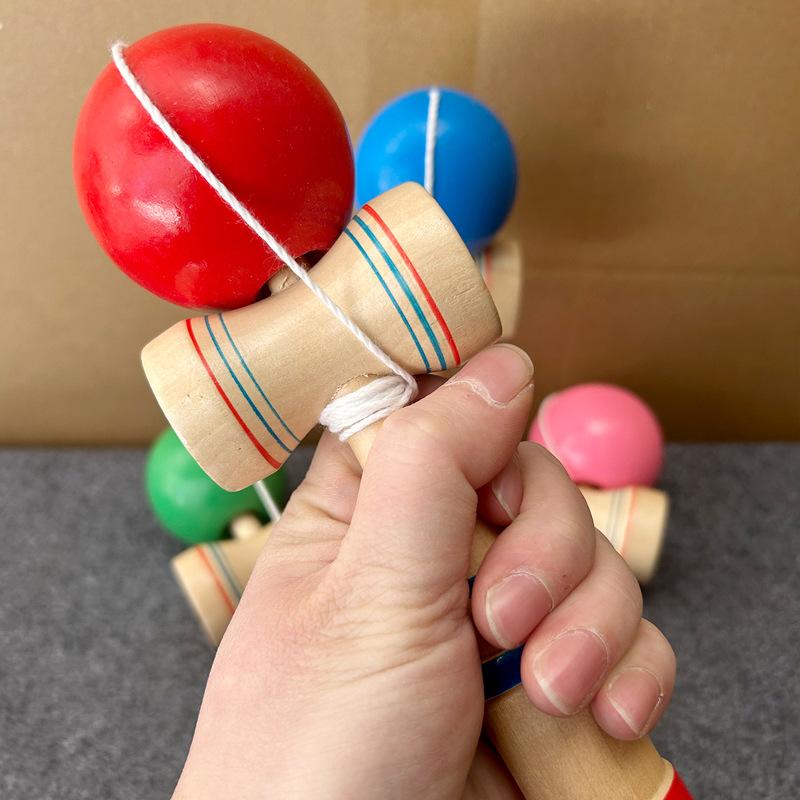 Wooden Kendama Skill Ball, DIY Educational Toy for Kids to Improve Hand-Eye Coordination