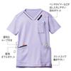 Anfamie Nurse Scrubs, Powder Stretch, Color-Coordinated Pockets, Antibacterial, Odor Resistant, Opaque, Moisture-Wicking, Quick-Drying, Navy X Burgund