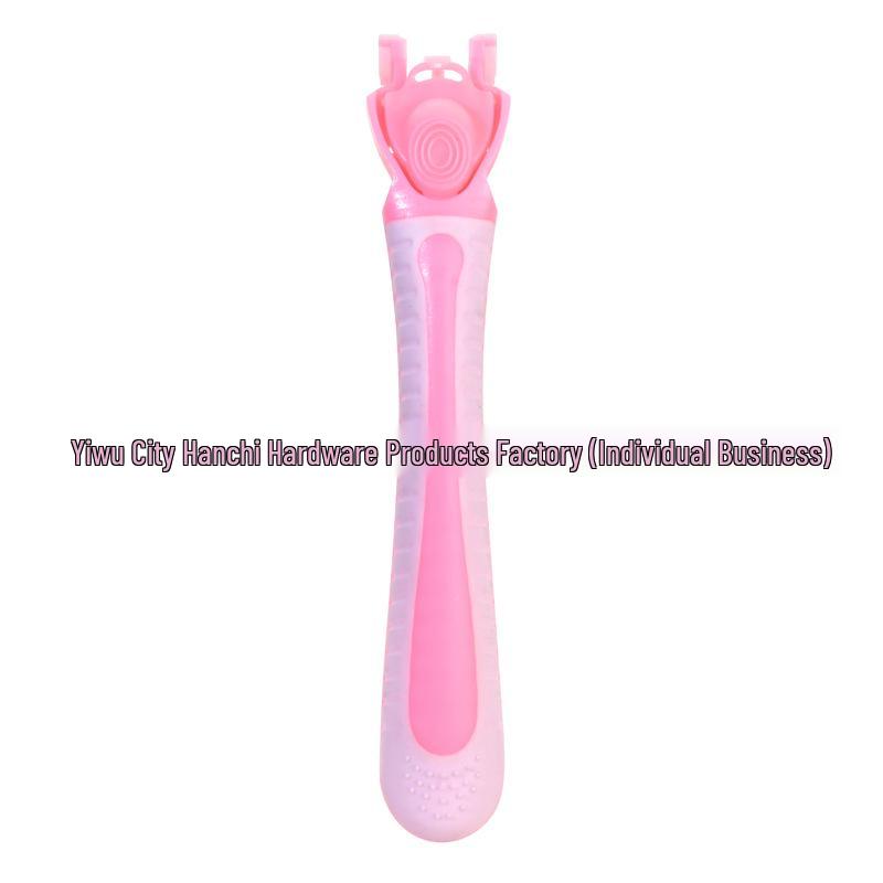 Women's Six-Layer Pink Razor Shaver and Epilator