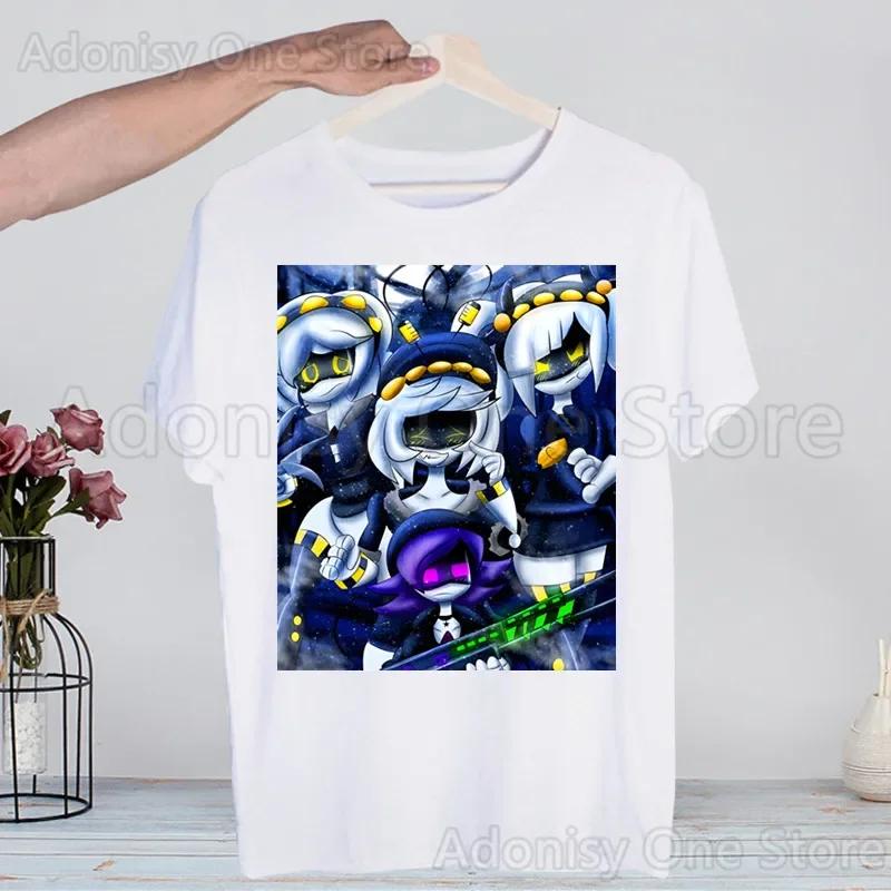 

Murder Drones Fashion Man Tshirt Summer Fashion T-shirt Casual White Funny Cartoon Print T-shirt Hip Pop Tops tee S