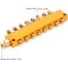 Brass Oil Distributor, Adjustable 1 Inlet 8 Outlet Stainless Steel Lubrication Piston Separator with Manifold Block for Mechanical Equipment