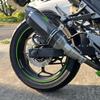 Motorcycle Exhaust Muffler Compatible with Kawasaki Ninja and Z300 Mid-Pipe Exhaust, Slip-On 250R, 250, 300, Z250, (2008-2017)