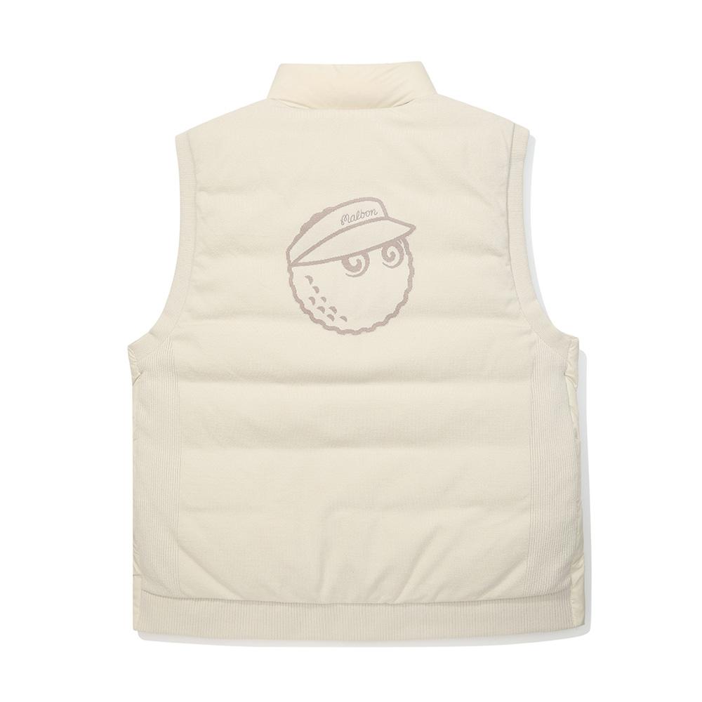 Malbon Golf Bucket Hybrid Down Vest Beige (Man)