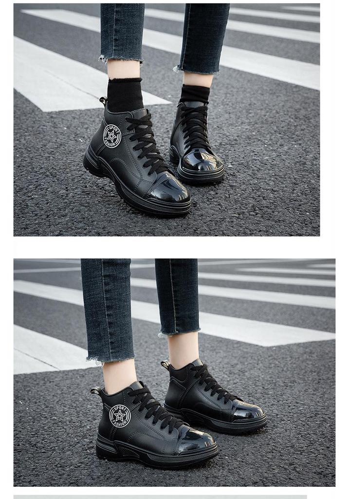 Stylish Women's Waterproof Low-Cut Rain Boots: Non-Slip, Wear-Resistant, Warm, Ideal for Outdoor and Kitchen Use
