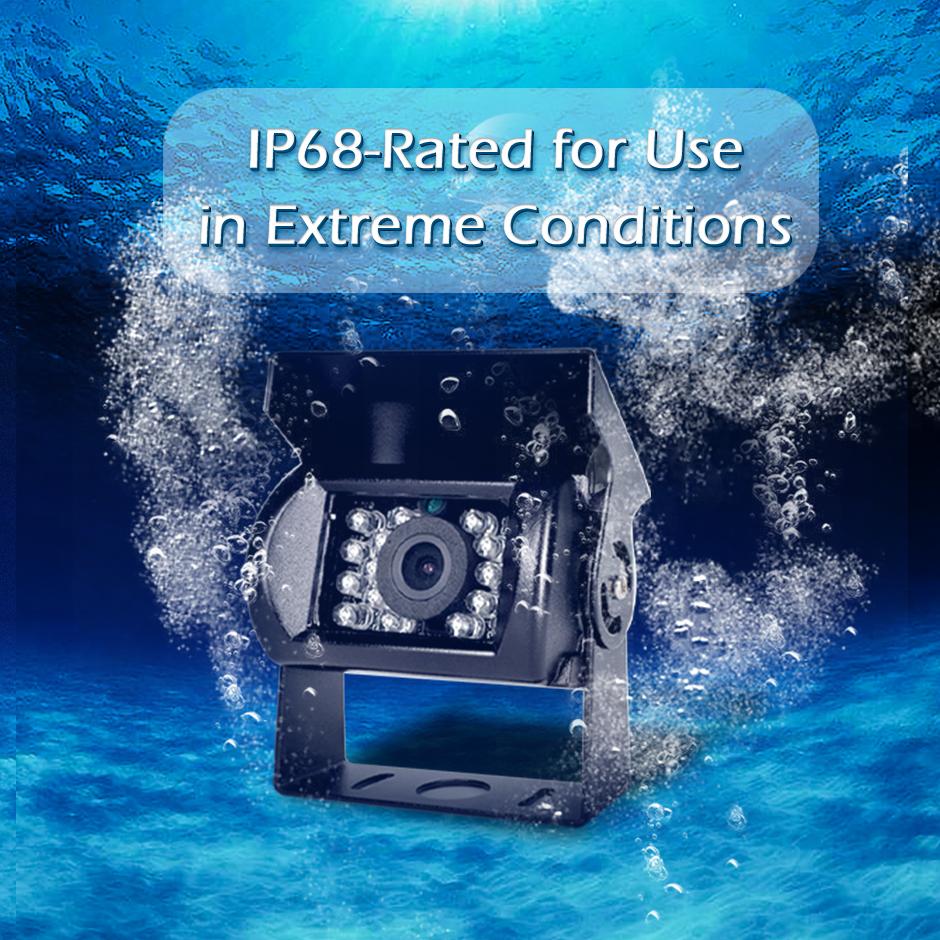 1080P DC 12~24V Car Parking Camera IR Night Vision Waterproof Rear View Camera With 10M 15M 20M RCA Video Cable For Bus Truck