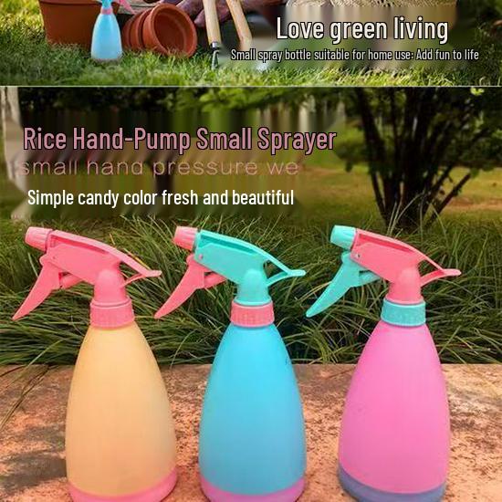 

Small Candy-Colored Plastic Hand-Pump Spray Bottle with Pointed Nozzle for Watering Succulents and Indoor Plants