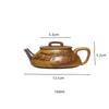 Yixing dark-red enameled pottery teapot High temperature firing of raw ore mud for teapot 1 piece Kung Fu tea set teapot