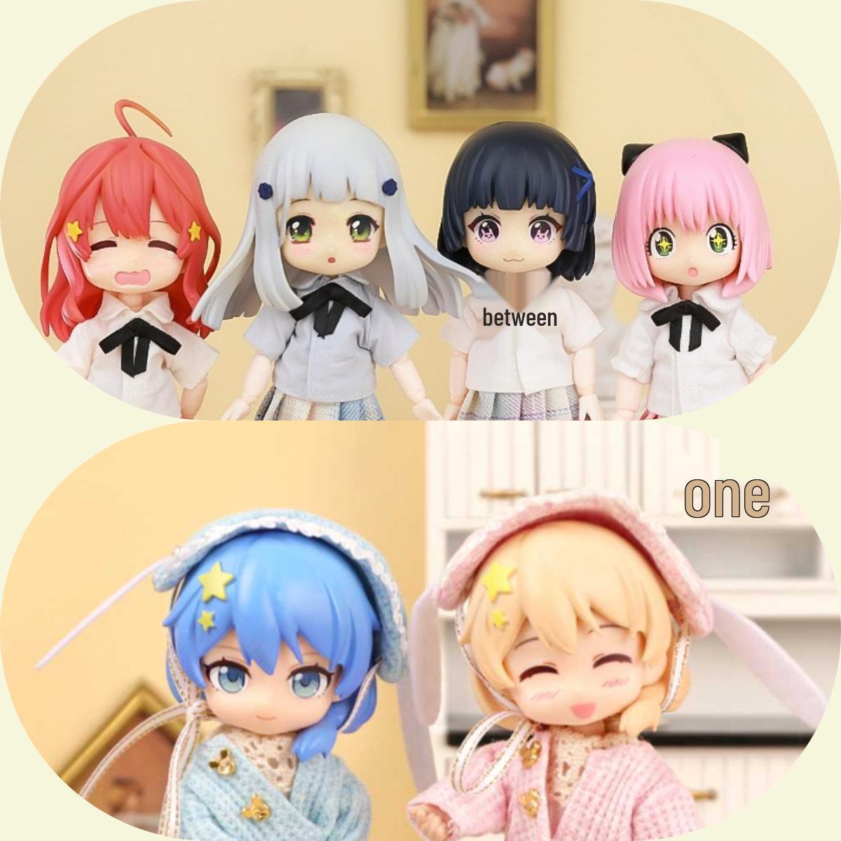 

OB11 Nendoroid Кукольная голова - Съемная голова девочки-младенца с универсальными волосами