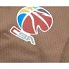 Li Ning CBA Series Professionelles Basketball Buchstaben Print Rundhals Bequem Atmungsaktiv Enganliegendes Tanktop Herren Oberteile Braun AUDU091-2