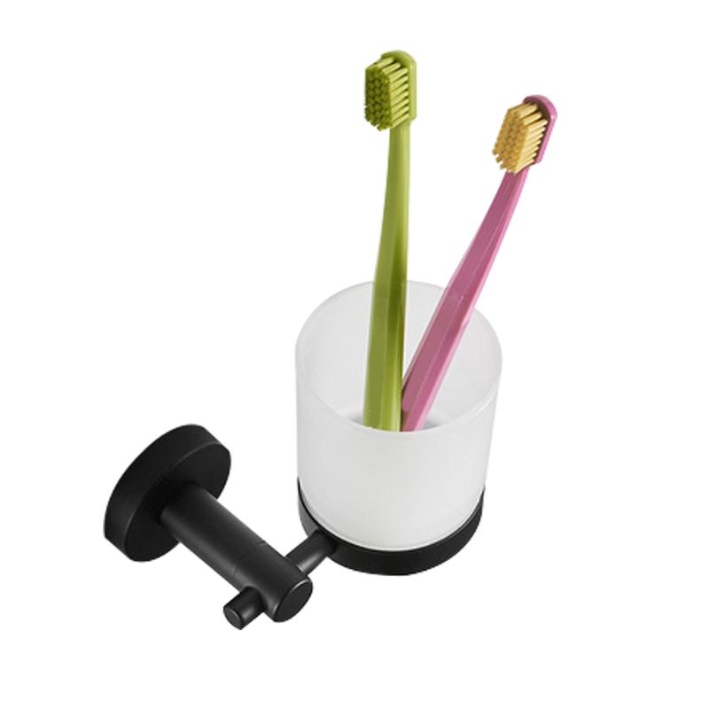 

Stainless Steel Toothbrush Holder Rinsing Cup Drinking Glass Toothbrush Mug Hanger Toothpaste Holder Bathroom Accessory