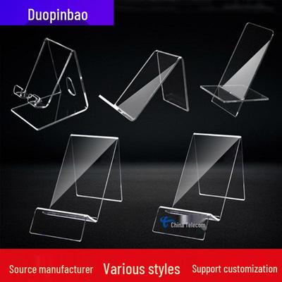 Ornement de bureau créatif en acrylique pour dortoir, support d'exposition pour téléphone