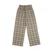 People Of The World Check Elastic Waist Wide Leg Pants 23fw
