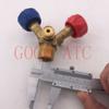 Special cylinder valve for recycling and filling/high and low pressure claw valve/explosion-proof refrigerant bottle mouth valve