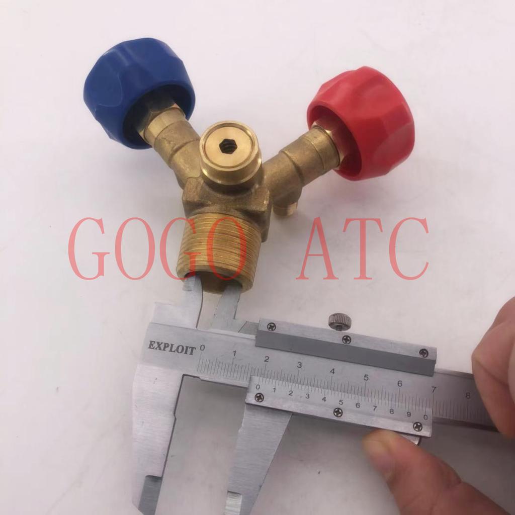 Special cylinder valve for recycling and filling/high and low pressure claw valve/explosion-proof refrigerant bottle mouth valve