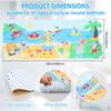 Baby Bath Mat Non Slip Baby Bathtub Mat with Strong Suction Cup 40x10cm Extra Long Cartoon Toddler Shower Bath Mats Bathroom Rug