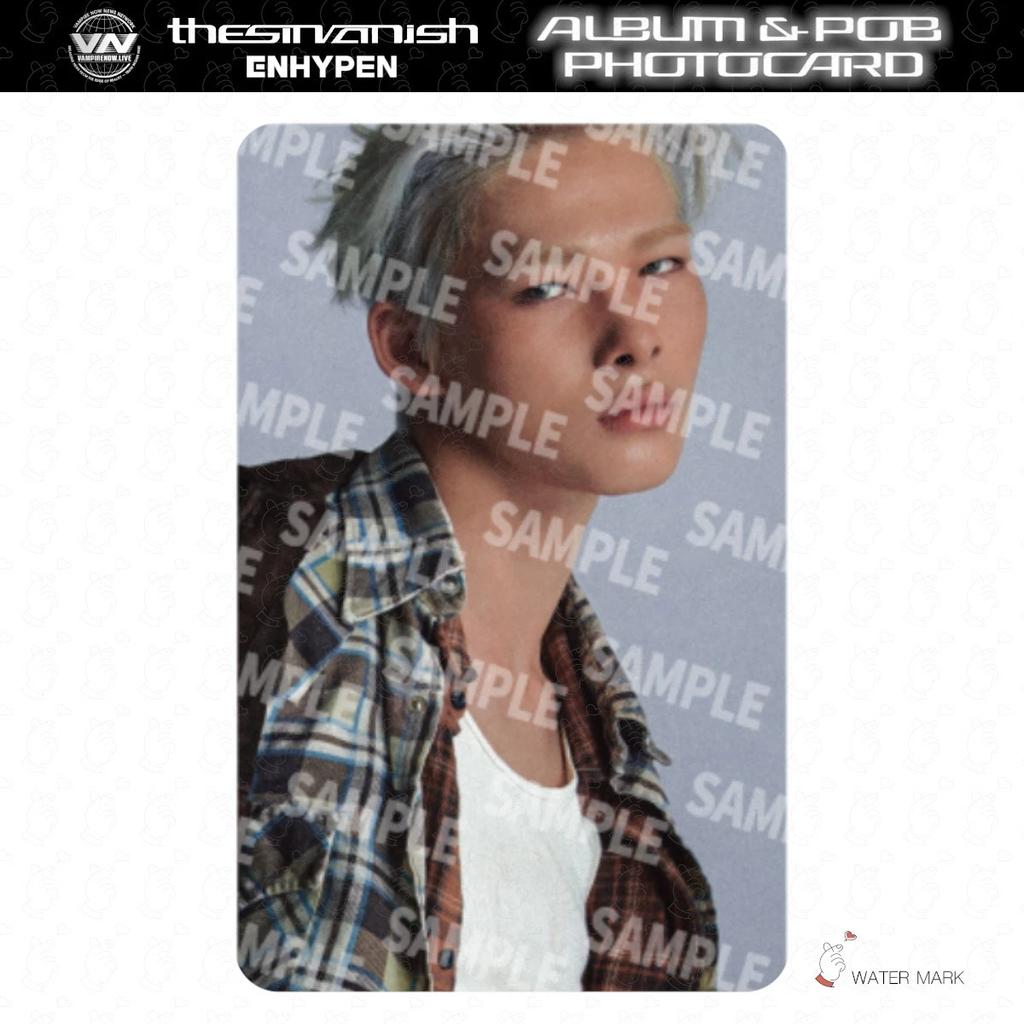 VORBESTELLUNG ENHYPEN THE SIN VANISH ALBUM Fotokarte Japan POB Glücksziehung OFFIZIELL FORBIDDEN AFTERLIGHT STORM FUGITIVES