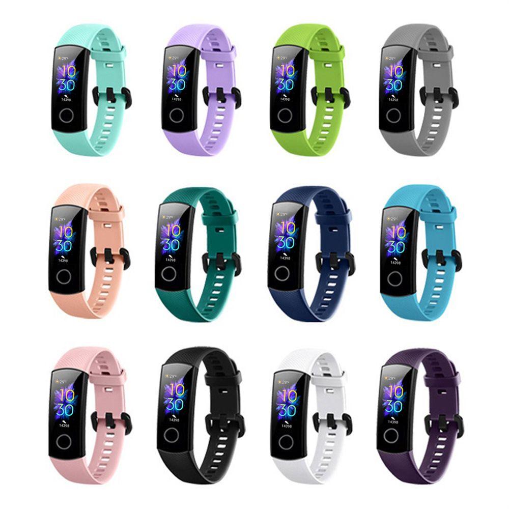 Watchband For Honor Band 5 4 Colorful Soft Silicone Strap Replacement Wristbands For Huawei Honor Band 5 4 Smart Bracelet