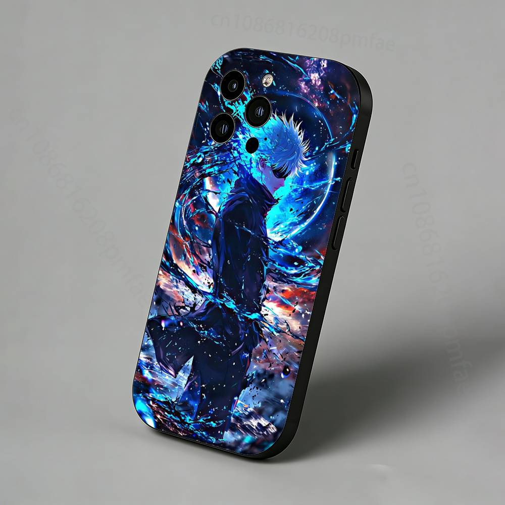 J-Jujutsu K-Kaisen G-Gojo Schlanke Rückseite Handyhülle für iPhone 16,15,14,13,12,11 Pro,Max,Plus,X,XS,XR,SE,Mini Schutzhülle