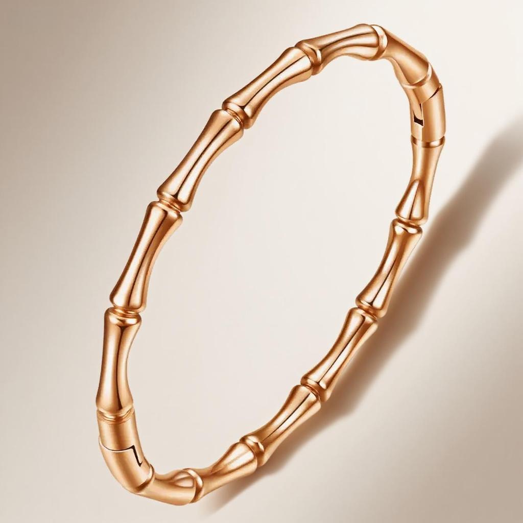 Women's Titanium Steel Bamboo Joint Bracelet, Japanese Korean Style, Simple and Versatile Stainless Steel Wristband Jewelry.