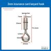 Steel Wire Rope Lock Feeder Safety Hook with Buckle for Picture Hanging