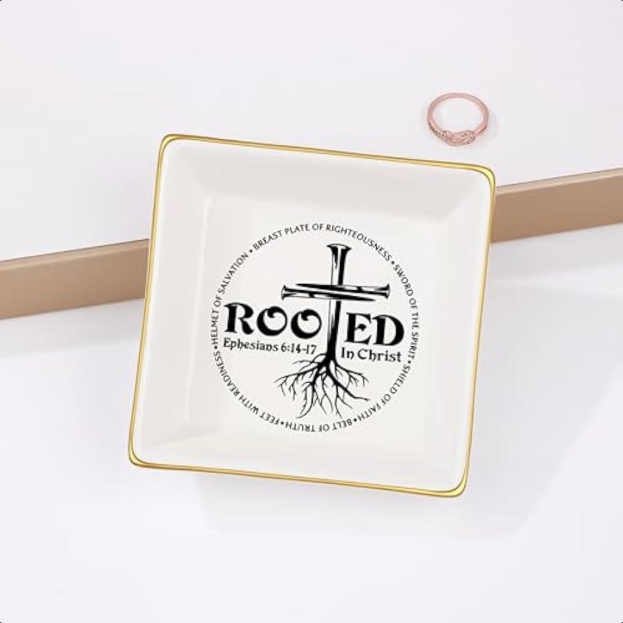 

Христианские подарки для женщин Вера Керамическая тарелка-подставка для мелочей для женщин Девушек Религиозные подарки для женщин Иисус Пасха Католические Хри United States