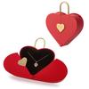 Heart Shape Jewelry Storage Case Compact Travel Box for Multiple Accessories Waterproof Ornament Display Case for Girls