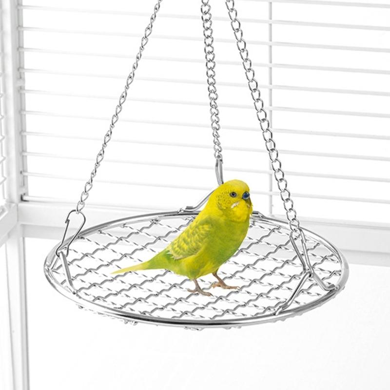 Metal Bird Cage Swing Accessory Hanging Bed And Chew Toy For Pet Bird Entertainment Cage Accessory