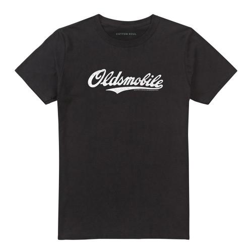 Oldsmobile Unisex Adult Cursive Logo T-Shirt