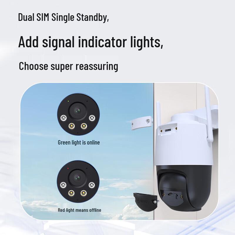 Dahua 4G PTZ Security Camera with Lifetime Free Data CN plug (adapter included)