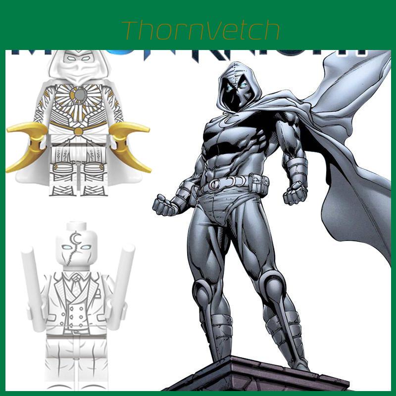 Two Moonlight Knight Minifigures With Props Fun And Engaging Gift For Children