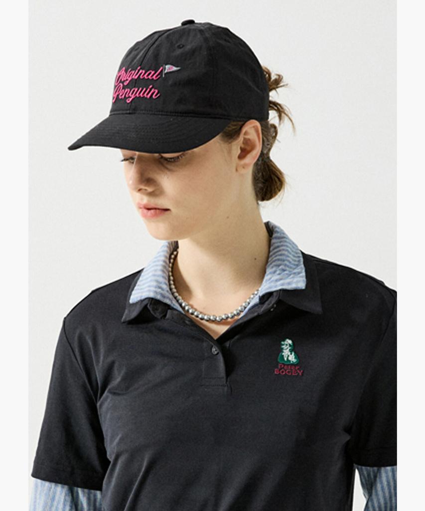 Penggwinbaimeonsingweeo Men'S Original Penguin Nylon Ball Cap Black Mr121Pcp21