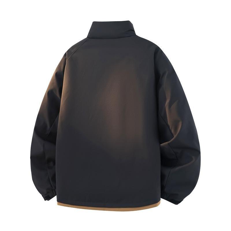 Down Jacket% White Duck Down Men's Winter New Anti-wrinkle Stand-up Collar Loose Men's Cold-resistant Jacket