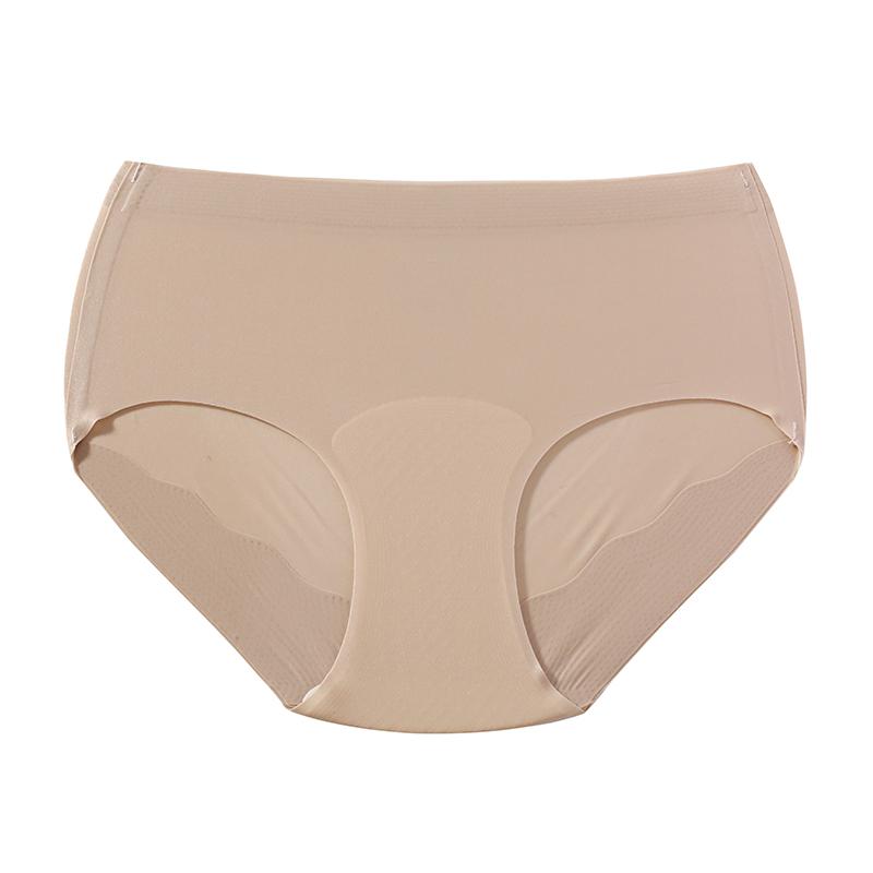 TERMEZY Women's Sexy Mid-Rise Briefs Solid Color Ultra-Light Second-Skin Panties Invisible Seamless Breathable Triangular Underwear