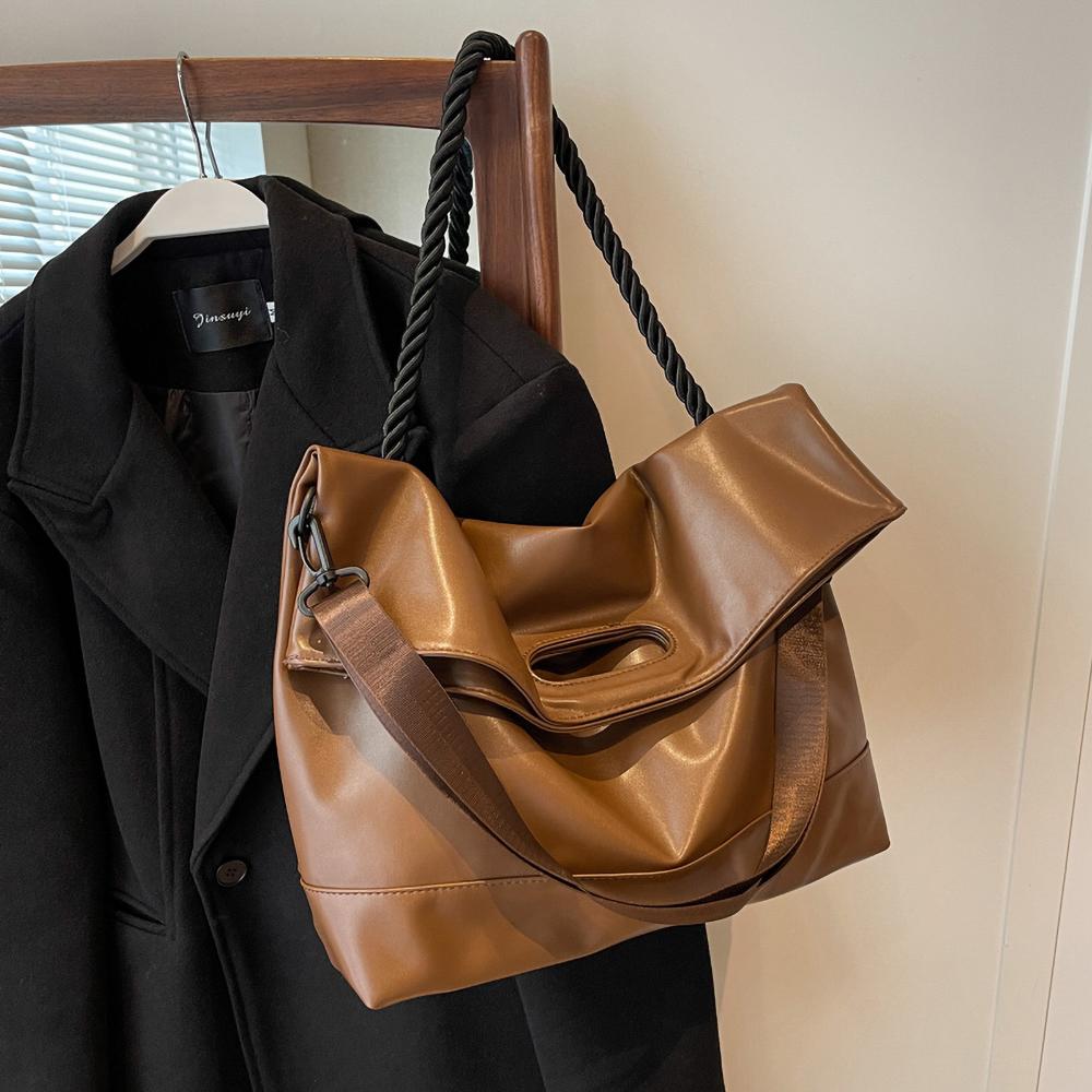 

Большие вместительные женские сумки-тоуты, новые повседневные сумки через плечо, универсальные сумки из мягкой кожи на плечо и подмышку, женские сумки для поездок на работу