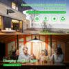 Lixada Solar Pendant Light Outdoor Indoor Hanging Light LED Shed Light Waterproof Pendant Lamp with Remote Control & Pull Cord for Garden Yard Patio