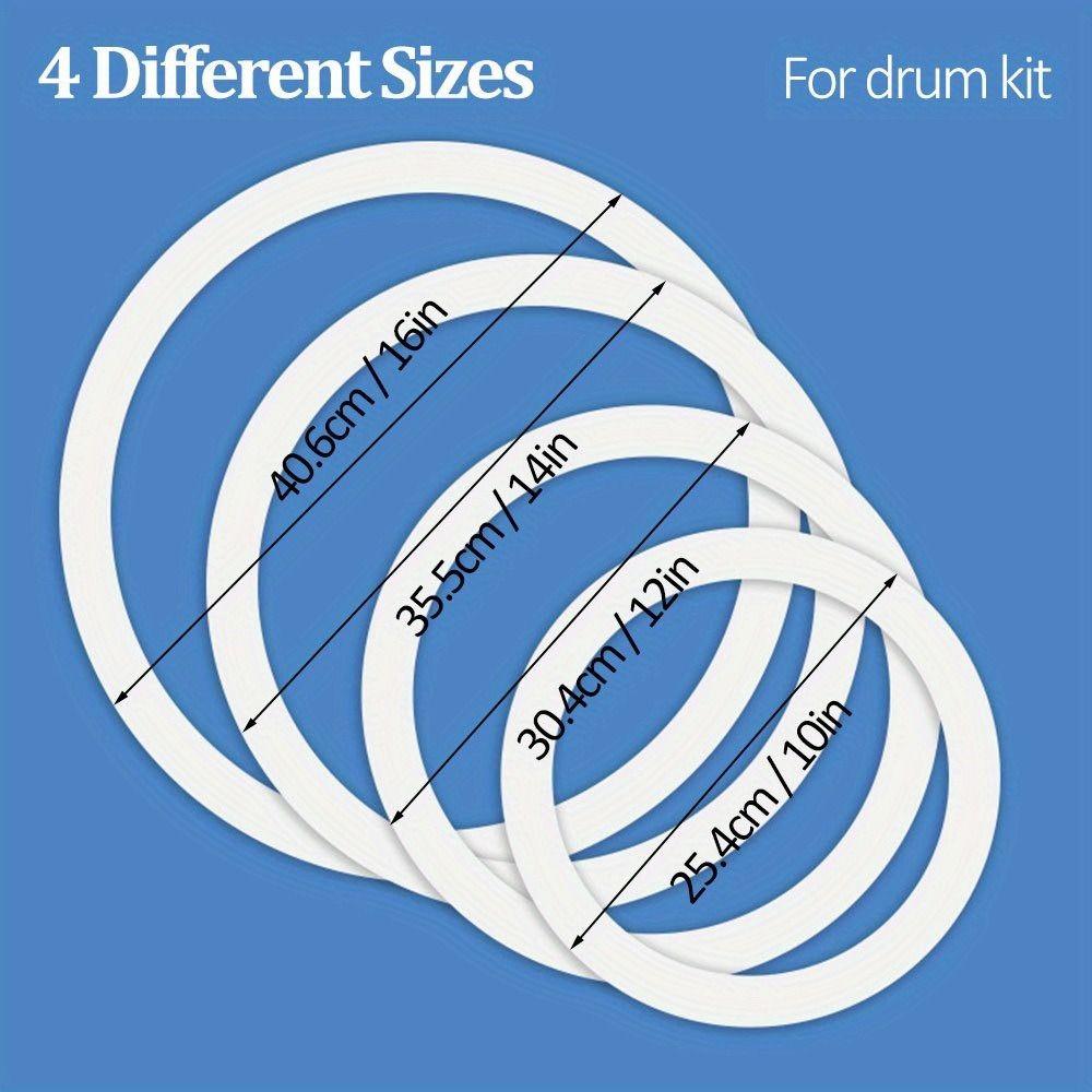 Dampeners Drum Mute Rings Round Shape Muffler Rings Drum Drum Practice Pad  Percussion Accessories