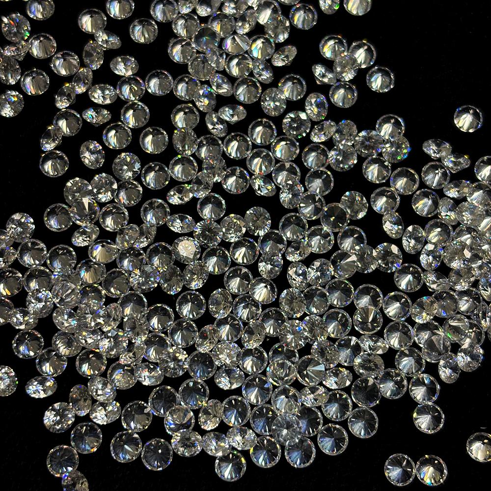 Natural White Sapphire Loose Gemstone 20 Pcs 5x5 Mm Round Cut Lot Jewelry Making for Jewelry Designs