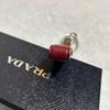 Used PRADA Prada Keyring Keychain Saffiano